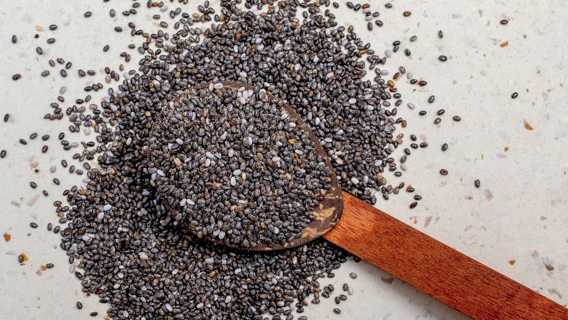 Chia seeds close-up